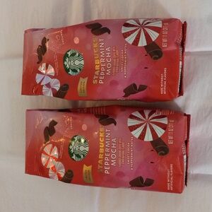 2 Bags of Starbucks Peppermint Mocha Ground Coffee Limited Edition 11oz
